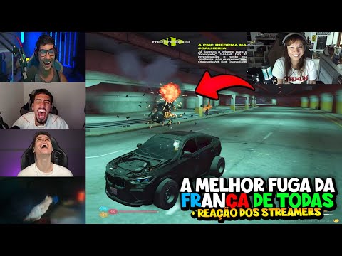 A MELHOR FUGA DA FRANÇA DE TODAS! DERRUBARAM O HELICOPTERO DA DIANA + REAÇÃO DOS STREAMERS