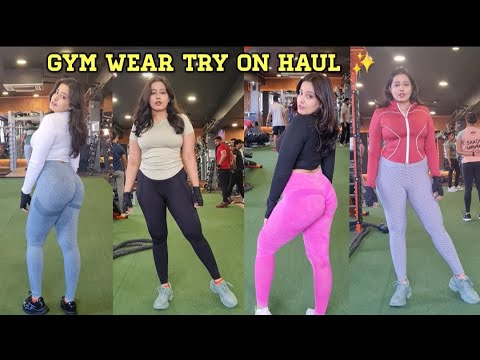 GYM WEAR TRY ON HAUL🤩| CUTE, COMFORTABLE & TRENDY GYM OUTFITS FROM URBANIC | ALL UNDER 1500/- ❤️‍🔥😍