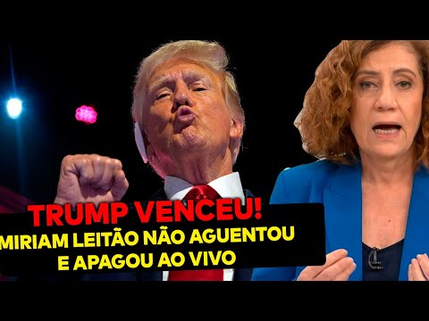 TRUMP VAI VENCER! Miriam Leitão desmaia ao vivo com notícia na Globo e acaba socorrida