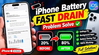 How to Fix iPhone Battery Drain | iPhone Battery Fast Drain Problem | iPhone Battery Drain Fix