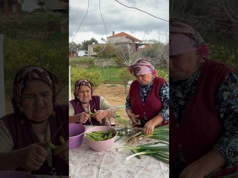 Yiyebileceğiniz en iyi bakla yemeğini yaptık… 😋Bahçeden topladık,odun ateşinde ağır ağır pişirdik…