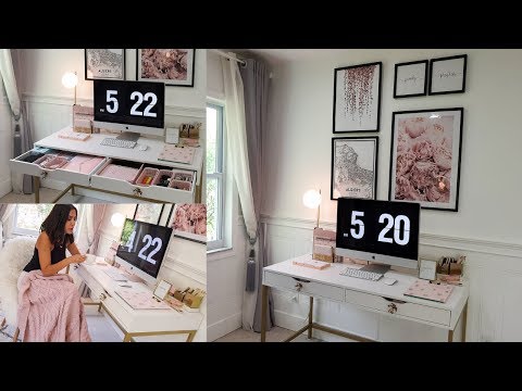 ROOM TOUR 🌟 CLEAN WITH ME 🌟DECO CHAMBRE/BUREAU 💕 ديكور غرفة النوم\ مكتب