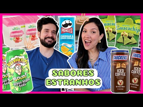 PROVANDO COMIDAS NOS ESTADOS UNIDOS l Café de Snickers, balinha líquida, Doritos de abacate