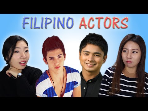 KOREAN GIRLS REACT TO PINOY (FILIPINO) ACTORS