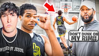 This Coach wanted to Fight after My AAU Team DUNKED On His Rim!