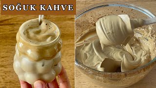 KAHVEYİ Çırp Buzluğa At👌1 Hafta Rahat ET👍Nefis SOĞUK KAHVE-Dalgona Kahve😋