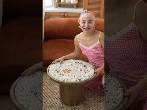 Bilmiyorum siz ne düşünürsünüz ama ben AŞIK OLDUMMM 🤭 #tabledecor #kendinyap #diy #homedecor