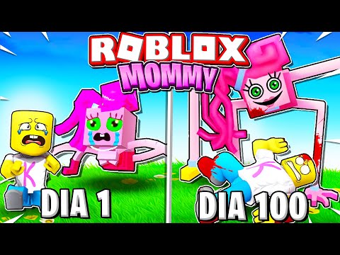 Sobreviví 100 DÍAS en ROBLOX en la JUGUETERÍA de MOMMY LONG LEGS 😱🤣