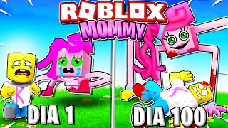 Sobreviví 100 DÍAS en ROBLOX en la JUGUETERÍA de MOMMY LONG LEGS 😱🤣