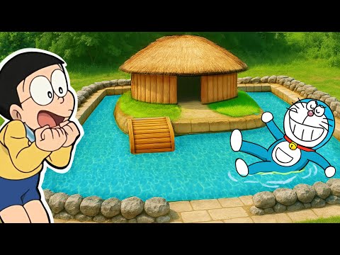 Building Swimming Pool House in Jungle 😱
