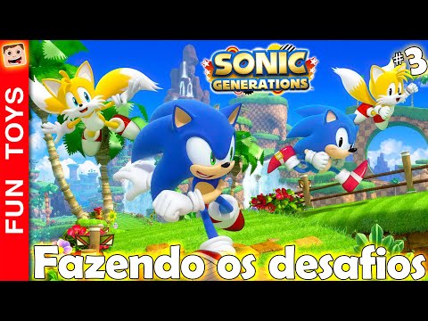 Sonic Generations Remastered #03 🔵 Fazendo os desafios para poder abrir os próximos mundos!