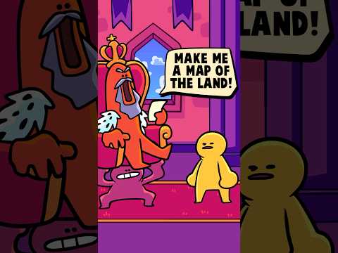 How They Used to Make Maps #shorts #animation #animated #gingerpale