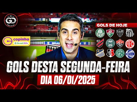 ⚽️ TODOS OS GOLS DESTA SEGUNDA 06/01/2025 GOLS DA COPINHA, GOLS DE HOJE, GOLS DO DIA (COMPLETO)