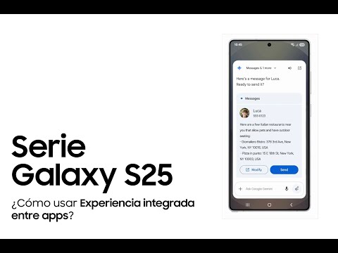 Samsung - ¿Cómo funciona Experiencia Integrada entre Apps en la Serie Galaxy S25?