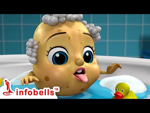 Aloo Kachaloo Beta Kahan Gaye The- Bath Time Fun Song | Hindi Rhymes & Balgeet | Infobells #balgeet