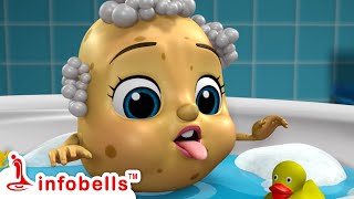 Aloo Kachaloo Beta Kahan Gaye The- Bath Time Fun Song | Hindi Rhymes & Balgeet | Infobells #balgeet