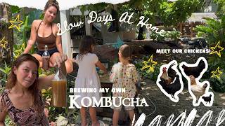 Slow Days at home in Siargao | Kombucha, our chickens, yard work, kids'  outdoor play