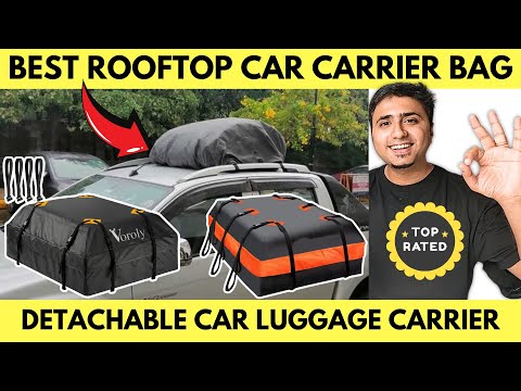 Best car rooftop cargo bag India✅ Rooftop Car Carrier Bag ✅ Rooftop Cargo bag without Roof rack