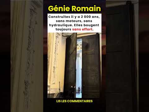 Construites il y a 2 000 ans, sans moteurs, sans hydraulique. Elles bougent toujours sans effort !