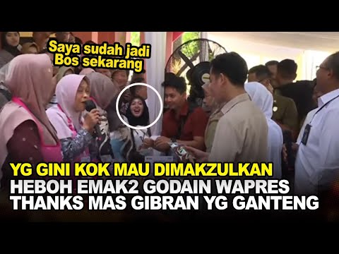 HEBOHNYA EMAK-EMAK SAAT WAKIL PRESIDEN GIBRAN RAKABUMING RAKA SILATURAHMI DENGAN PESERTA MEKAAR
