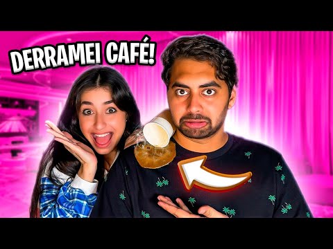 TROLEI O GRINGO DERRAMANDO CAFÉ NA MOCHILA DELE!!! *deu ruim?