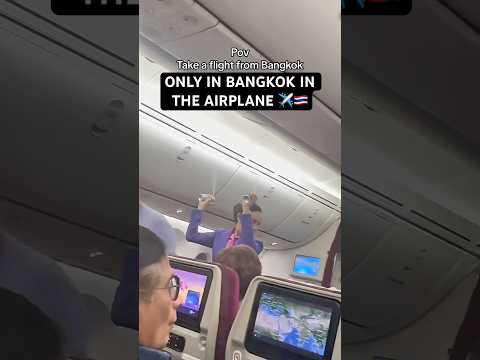 Only in Thailand, in the airplane 😅🤔🇹🇭 #shorts #bangkok #funny