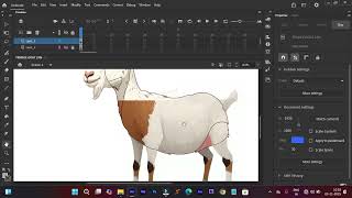 Goat female Characters making Adobe Animate cc 