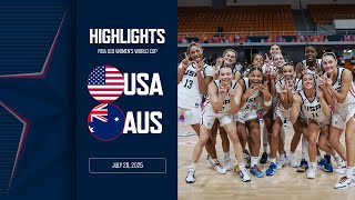 HIGHLIGHTS: USA vs Australia | 2025 FIBA U19 Women's World Cup Final | July 20, 2025