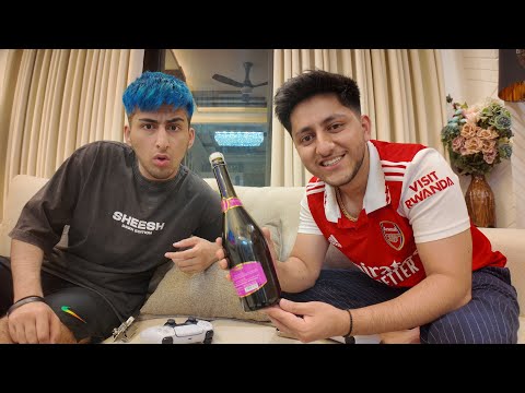 Trying Red Wine 🍷 With Sunny 🤣