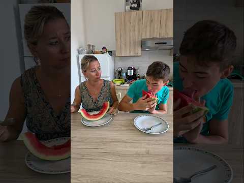 He Said ‘It’s Mine’… So I Ate It 😌🍉 #funny #comedy #son #mom #reallife #fyp #foryou