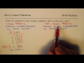 Linear and Nonlinear Patterns