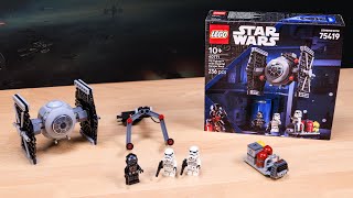 LEGO Star Wars TIE Fighter w/ Hanger Rack REVIEW | Set 40771
