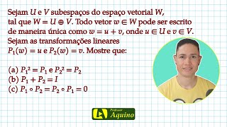 Transformação Linear - Álgebra Linear. | #9 Exercício de Transformação Linear.