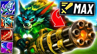 MINI-GUN WARWICK is just UNSTOPPABLE (Maximum Attack-Speed)