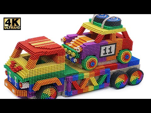 DIY - How To Make Mini Car Transport From Magnetic Balls (Satisfying) | Magnet World Series