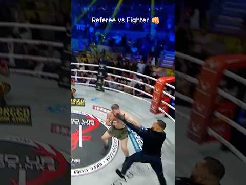 Referee vs Fighter๐ฅ#ufc #mma #referee #fighter #usa