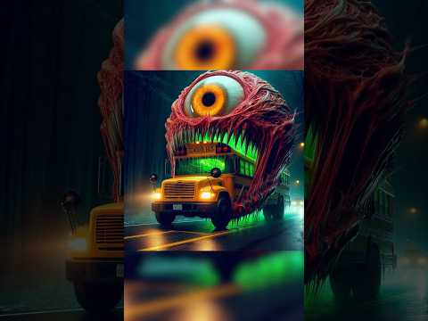 😺🚍 Kitten’s Shocking Encounter with an School Bus Monster! #ai #story #catshorts #aicat #funnycats