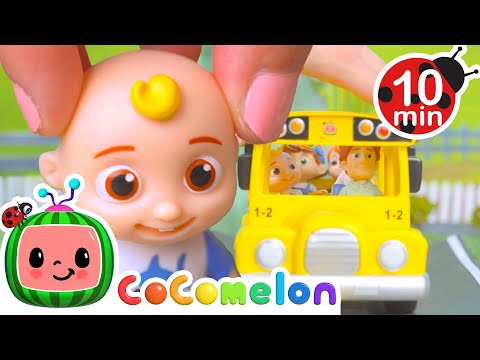 Wheels on My Toy Bus 🚌 Playtime With JJ! | CoComelon Toy Play Learning | Nursery Rhymes for Babies