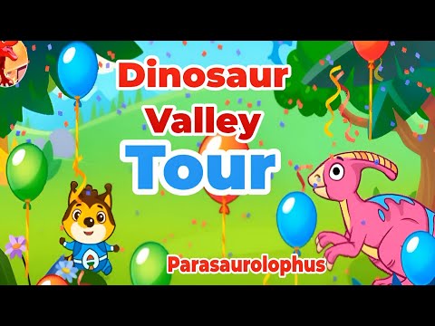 🦖 Parasaurolophus | Dinosaur Valley Tour 🦅 Adventure for Kids 🎢