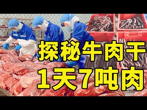 买牛肉干的那些坑？探秘1天7吨肉的牛肉干厂？牛肉干有哪些内幕？