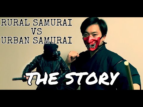 Rural vs Urban Samurai the story: cyberpunk fantasy martial arts ninja short film katana sword fight