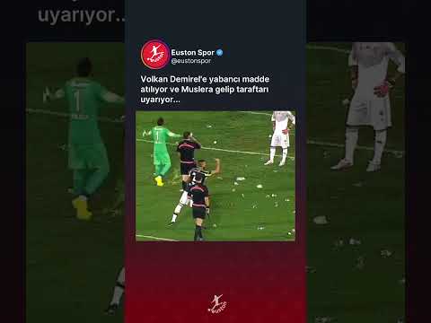 Volkan Demirel'e yabancı madde atılıyor ve Muslera gelip taraftarı uyarıyor. Ne düşünüyorsunuz