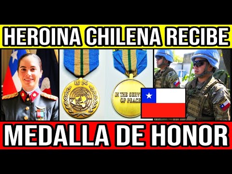 Heroina Chilena Recibe MEDALLA DE HONOR ONU 🇨🇱 #Chile #Valparaiso Mayor Antonieta Duran