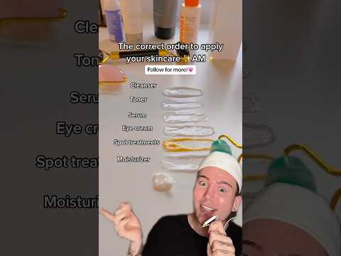 CORRECT ORDER TO APPLY SKINCARE!๐ฑ (follow for more!๐) @genoaskin #skincareroutine #skincare #beauty