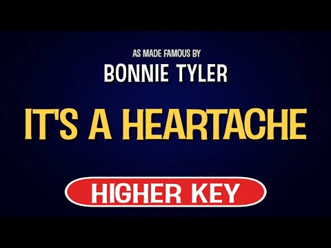 Bonnie Tyler – It’s a Heartache | Karaoke Higher Key