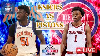New York Knicks VS Detroit Pistons LIVE Broadcast | NBA Summer League! Diawara Vs Okorie