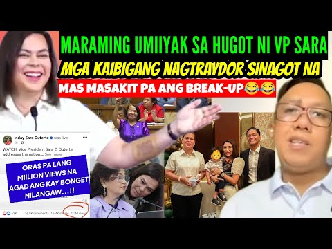 MARAMING IIYAK sa HUGOT ni VP SARA/SINAGOT na ang mga KAIBIGAN & MANGGA na PUMIRMA IMPEACHMENT!