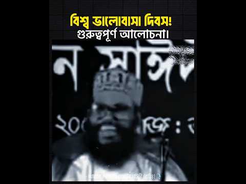 বিশ্ব ভালোবাসা দিবস! নিয়ে গুরুত্বপূর্ণ আলোচনা।  আল্লামা দেলোয়ার হোসাইন সাঈদী (রাহিঃ)🎙️