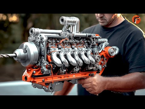 Building Most Powerful Drill with a V8 Engine | Start to Finish by @letslearnsomething30