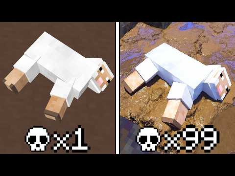 A CADA MORTE o MINECRAFT fica MAIS REALISTA!